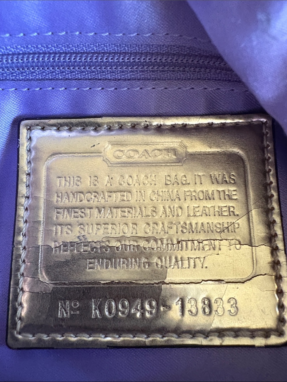 Coach 2009 Brown Signature Shoulder Bag - Picture 2 of 7
